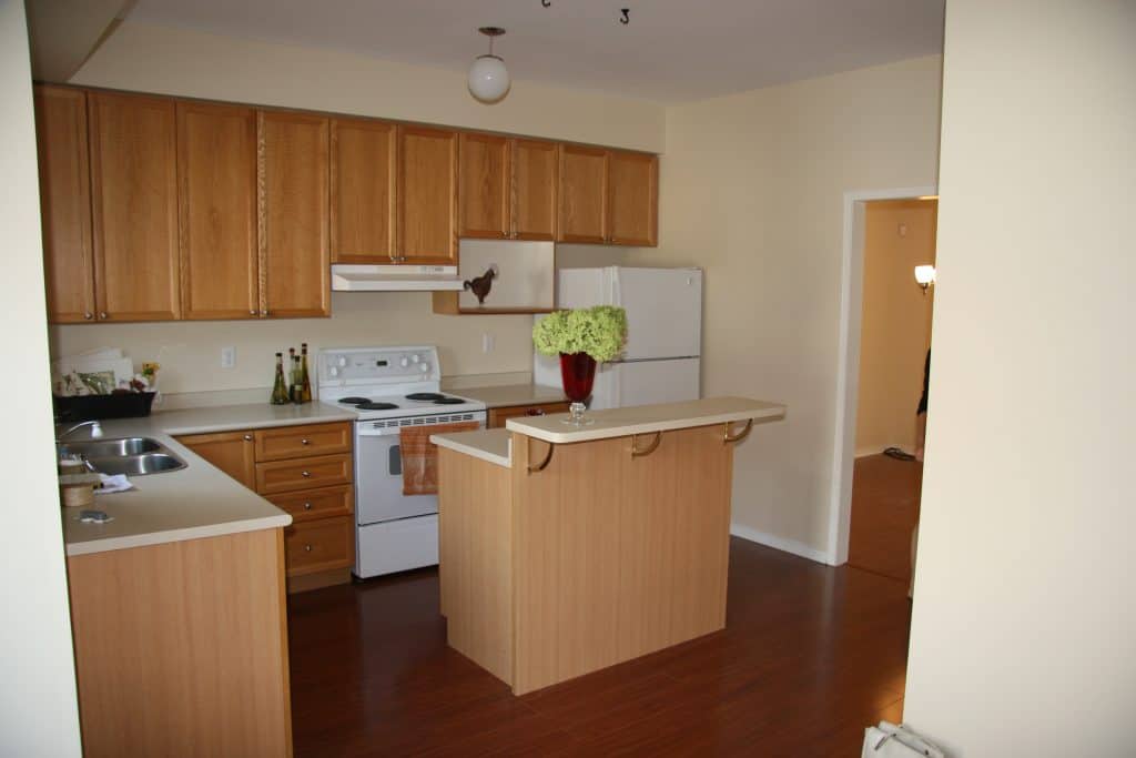 Original oak kitchen didn't need a complete kitchen renovation but it did need updating