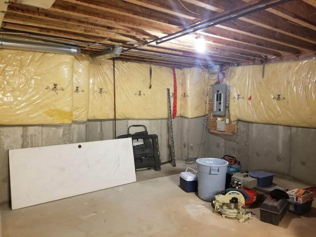 Unfinished basement