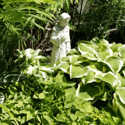 Statue in a garden