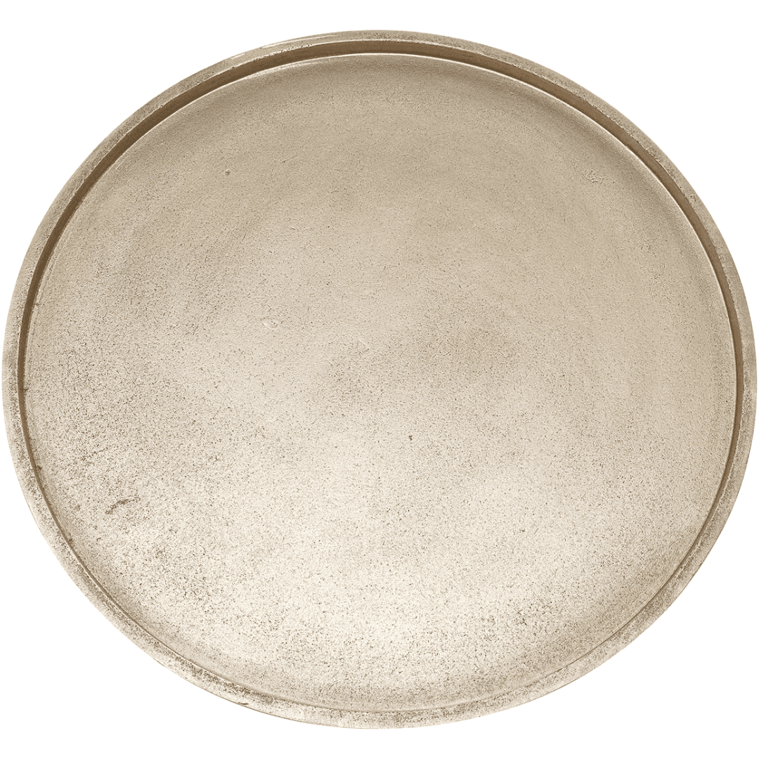 A shimmering gold tray — a striking accent that adds texture and effortless elegance to kitchen styling.