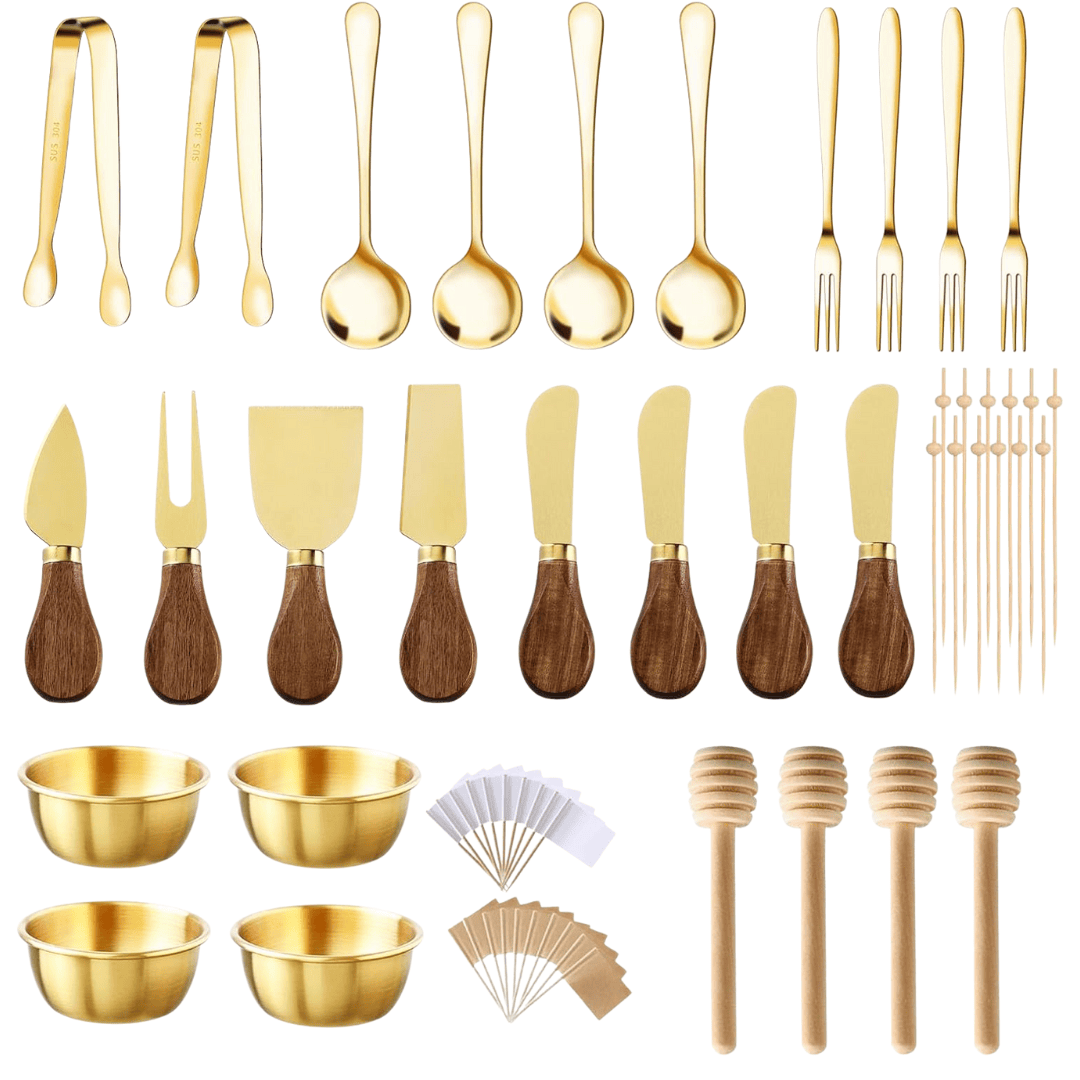 Set of 46 charcuterie utensils