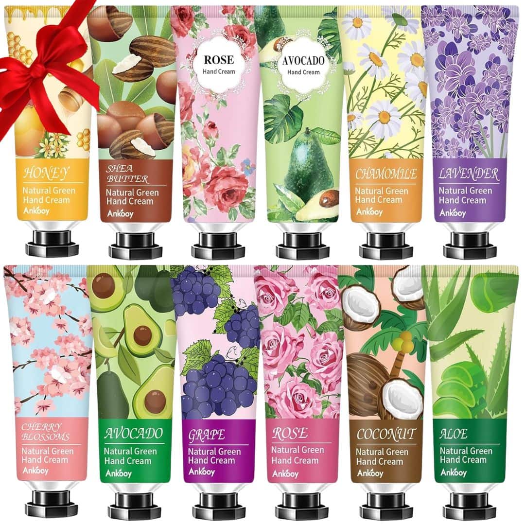 Set of pretty hand creams