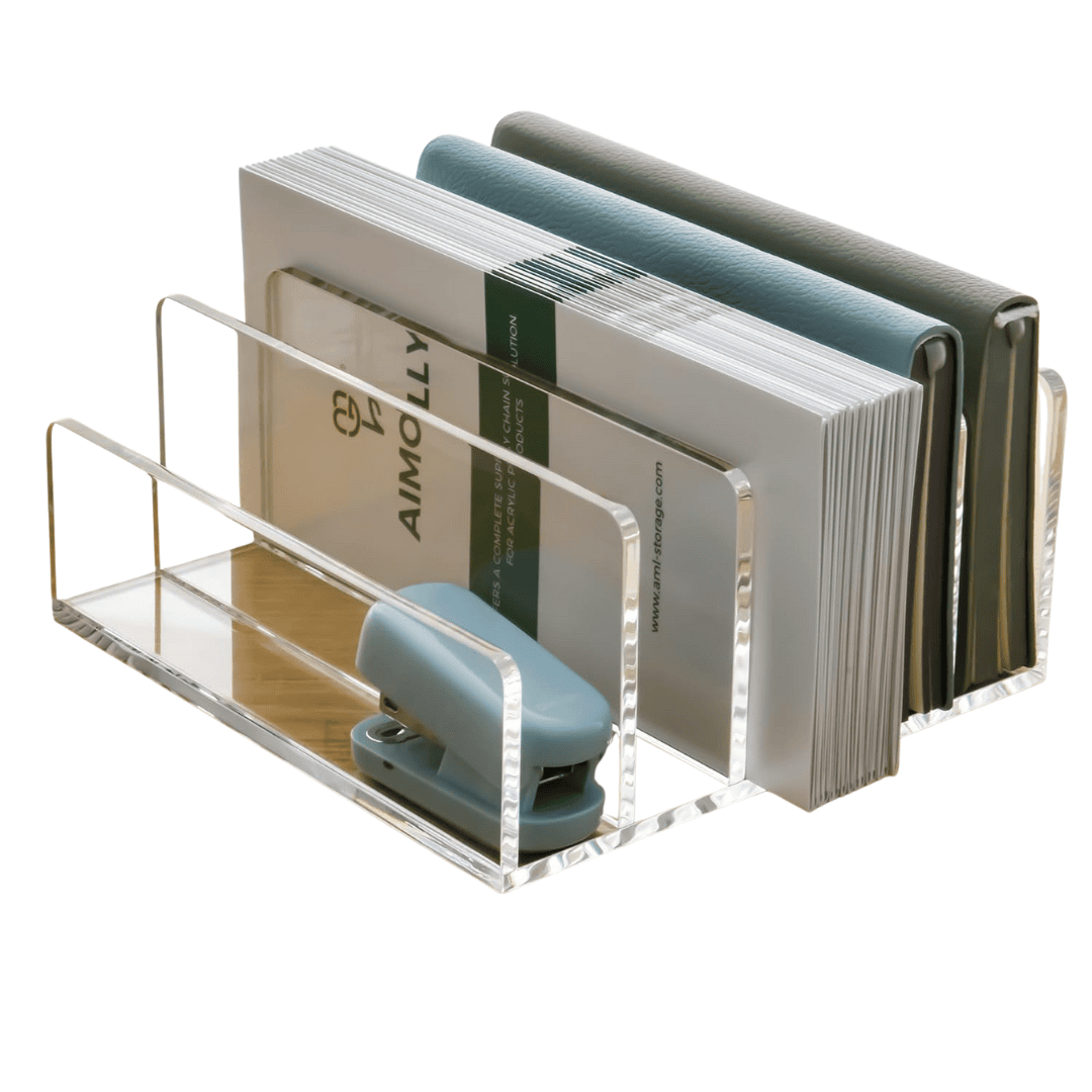 Acrylic desktop notebook holder