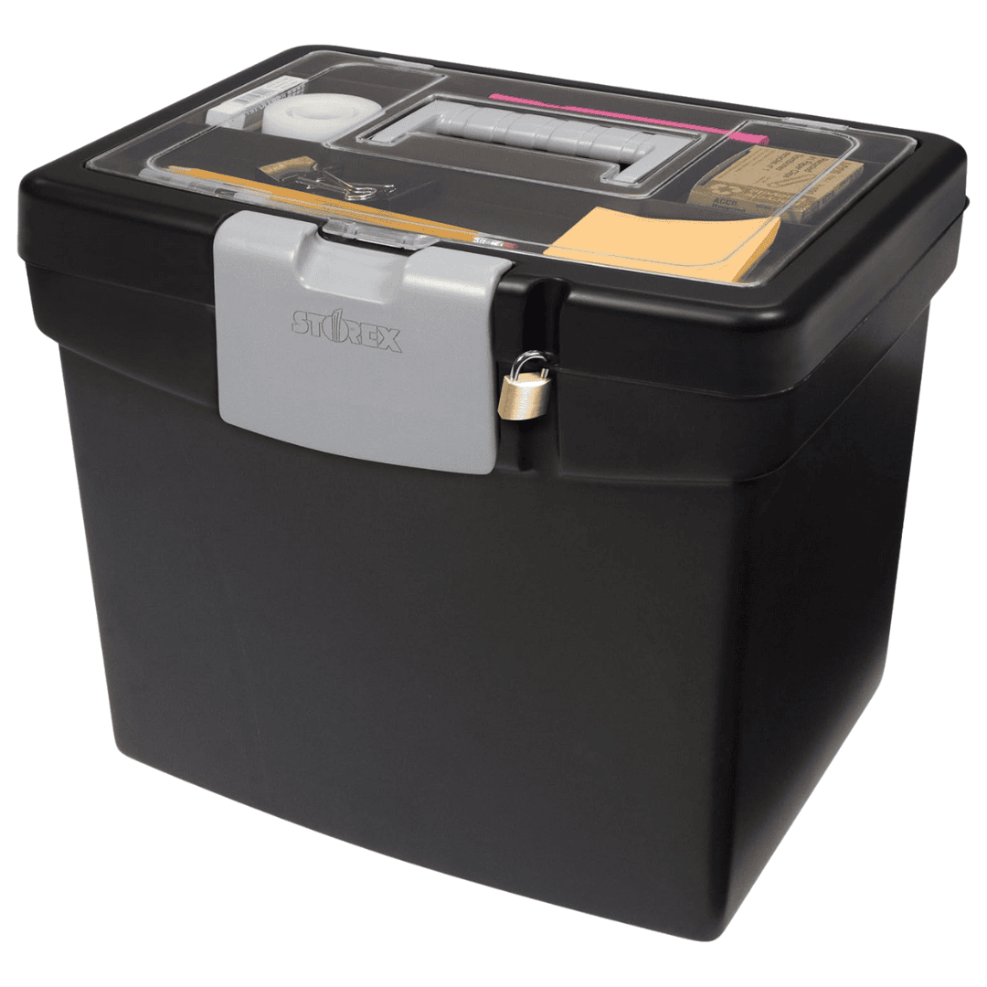 Portable file storage box - great for long term paper storage