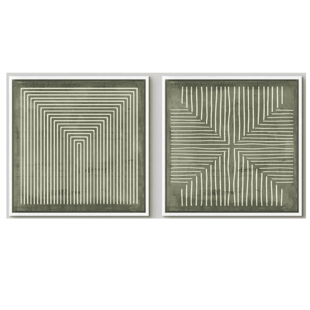 Minimalist geometric artwork bringing structure and visual balance