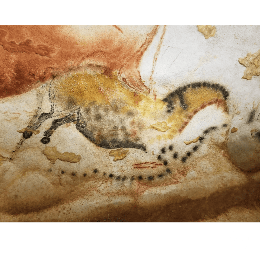 Prehistoric horse cave painting at Lascaux IV, France