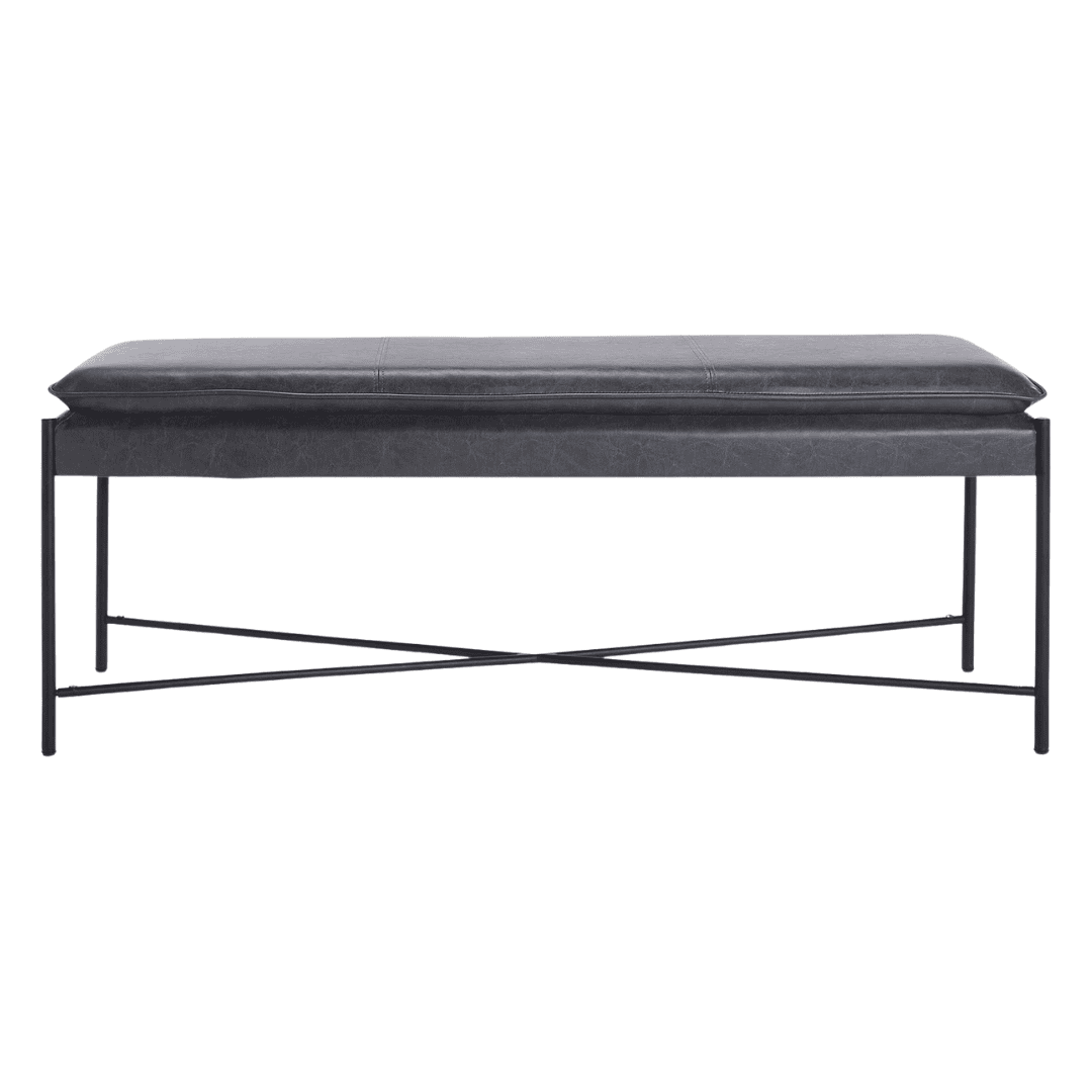 black bench end of bed bedroom staging checklist modern accent furniture