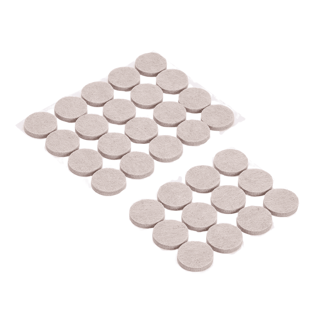 felt pads protecting floors from furniture during staging
