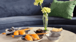 Simple tea setting with flowers reflecting Ichigo Ichie, one moment one meeting, and the beauty of being present.