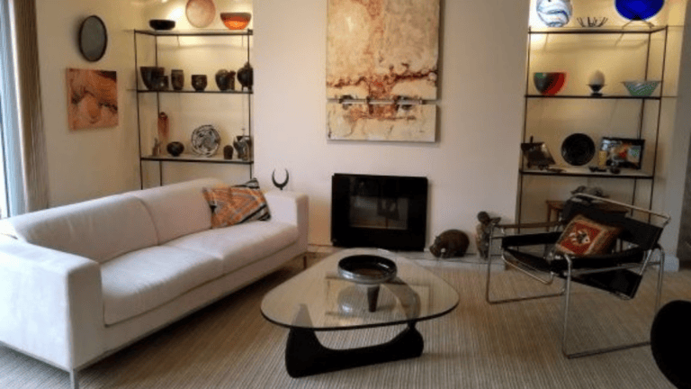 Quiet neutral living room reflecting Shibui, quiet beauty through understated and thoughtful design.