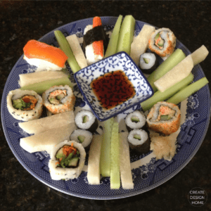 Carefully arranged sushi platter representing Shibumi, effortless excellence through balance and thoughtful presentation.
