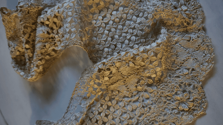 Textured woven fabric representing Wabi-Sabi, beauty in imperfection through natural texture and softness
