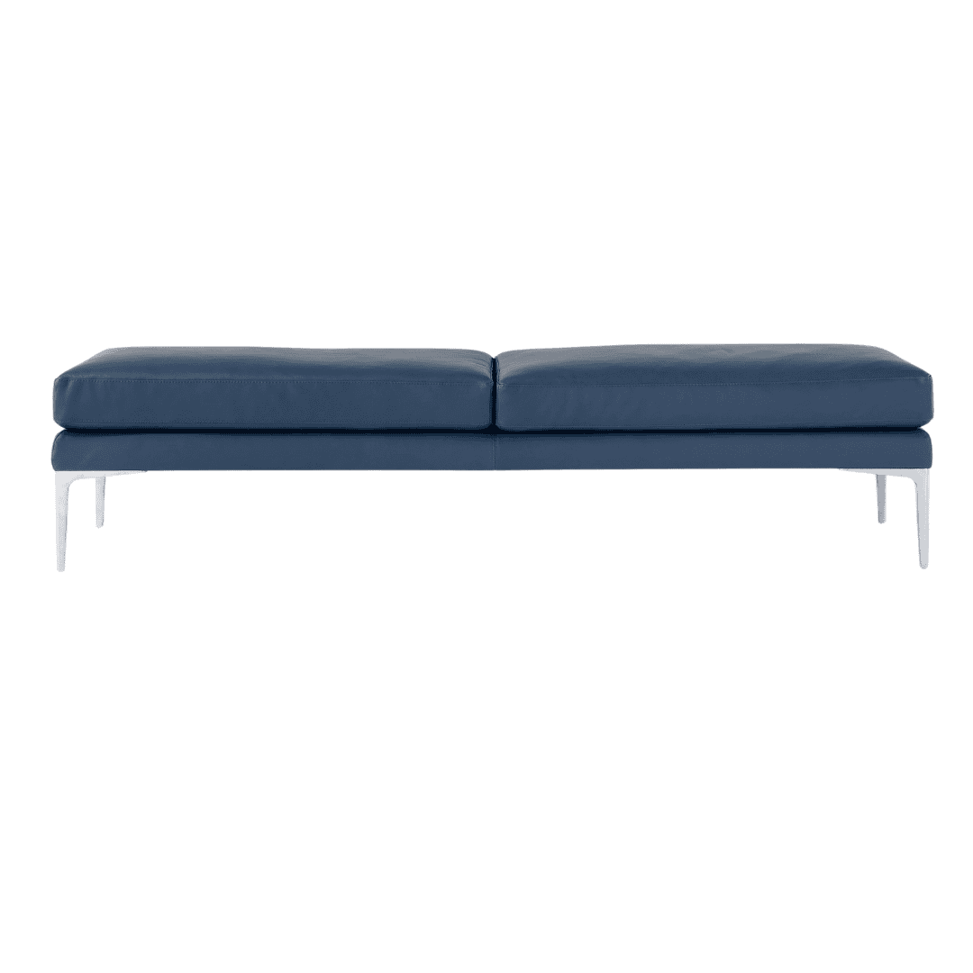 Modern Amura Segno upholstered bench with sleek minimalist design