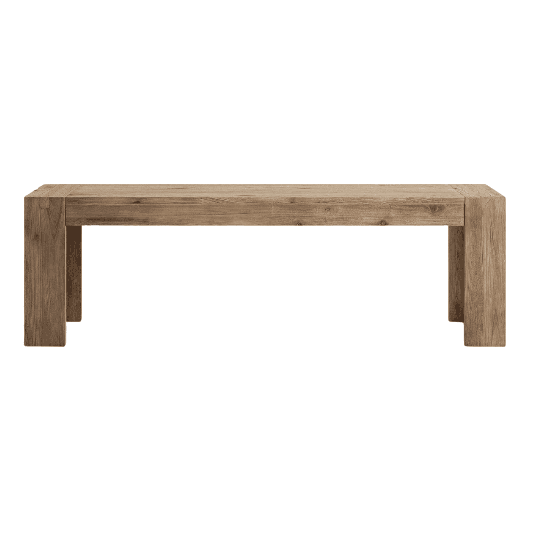Birch Lane Tenby solid acacia wood bench with natural finish