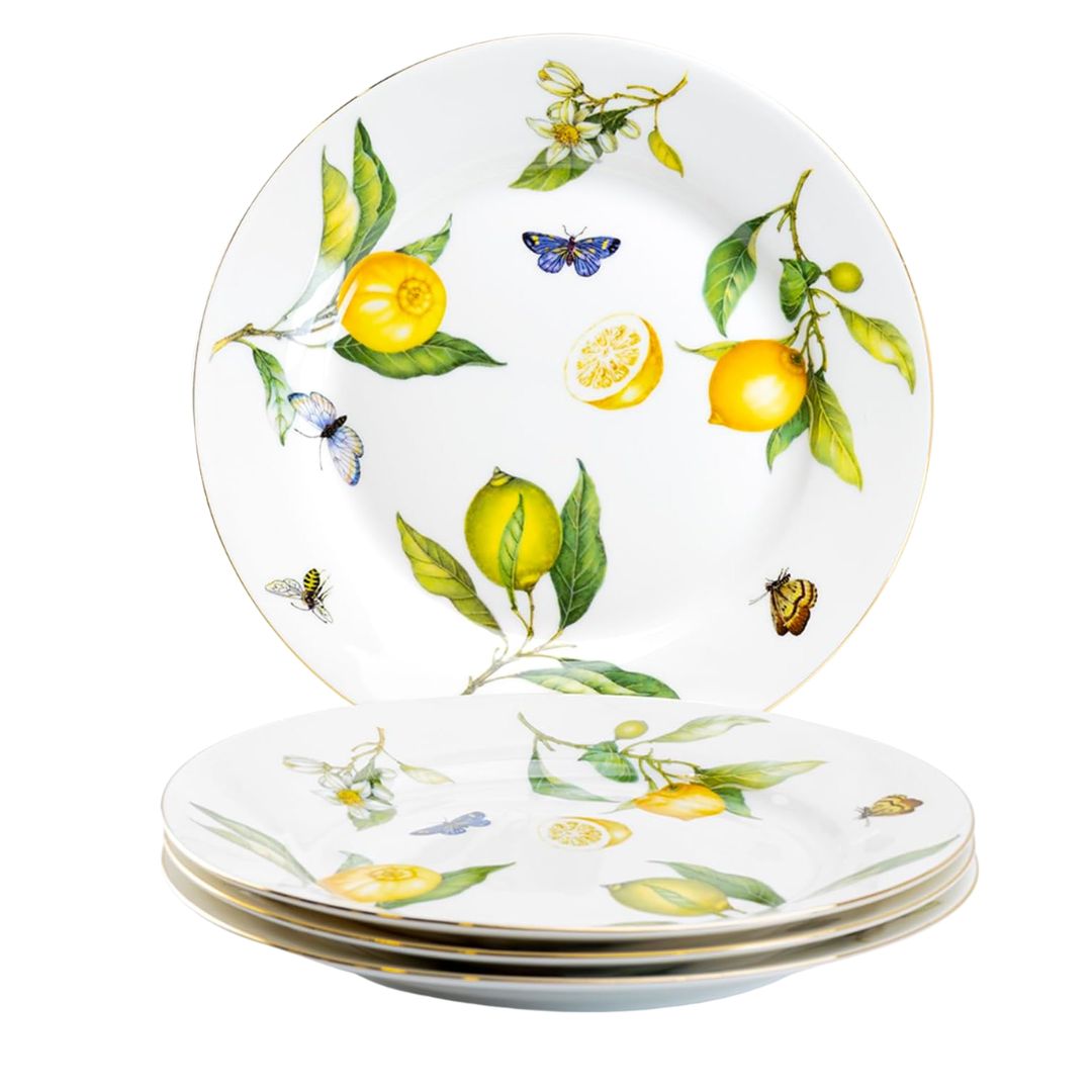 Lemon patterned dinnerware inspired by the Amalfi Coast