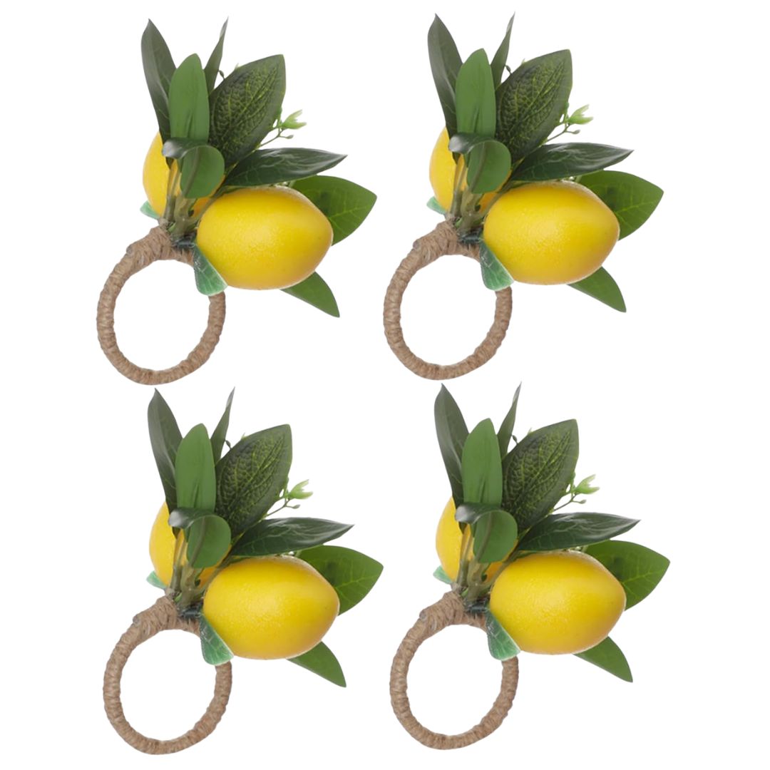 Lemon-shaped napkin rings for Amalfi Coast inspired table decor