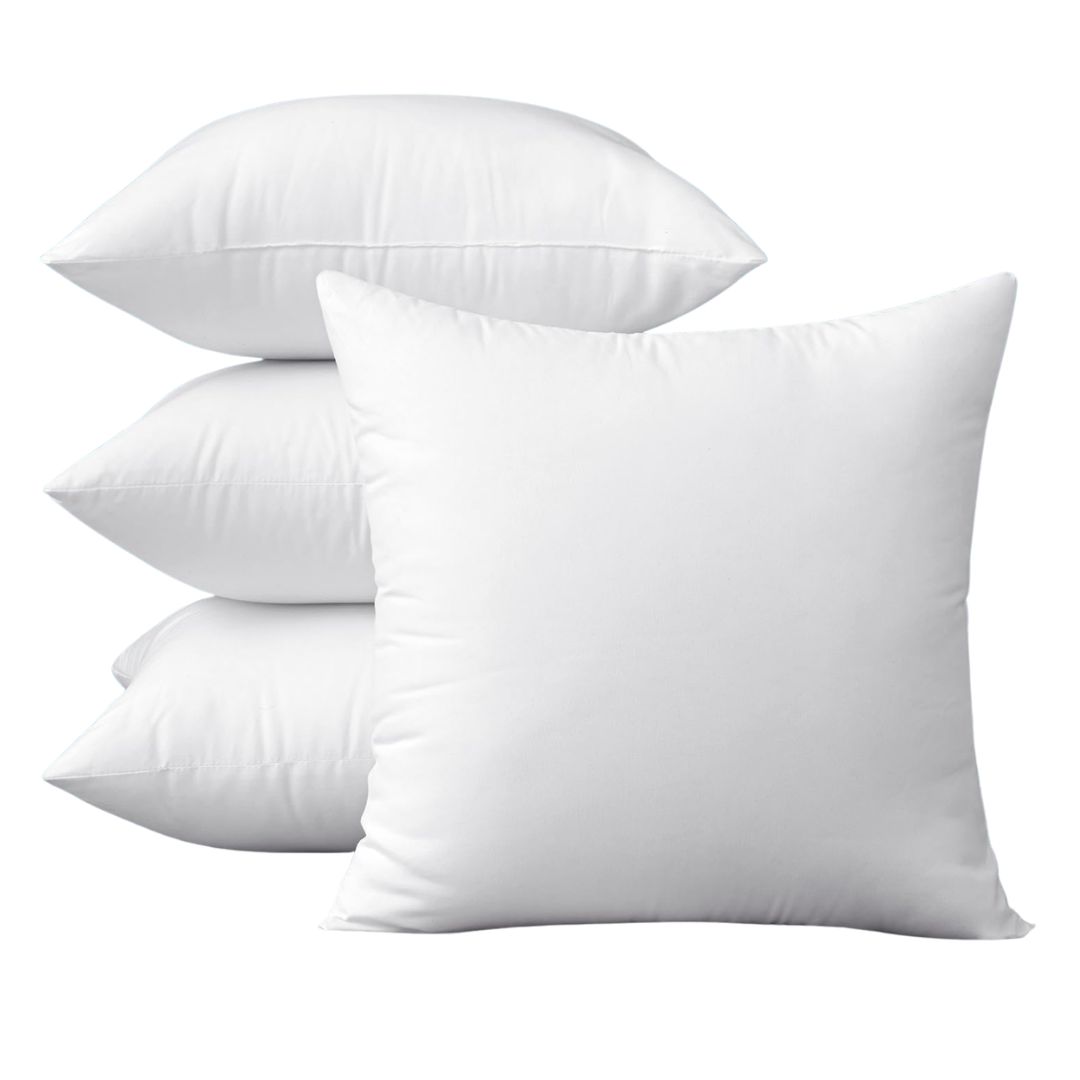 White weather-resistant outdoor cushion inserts
